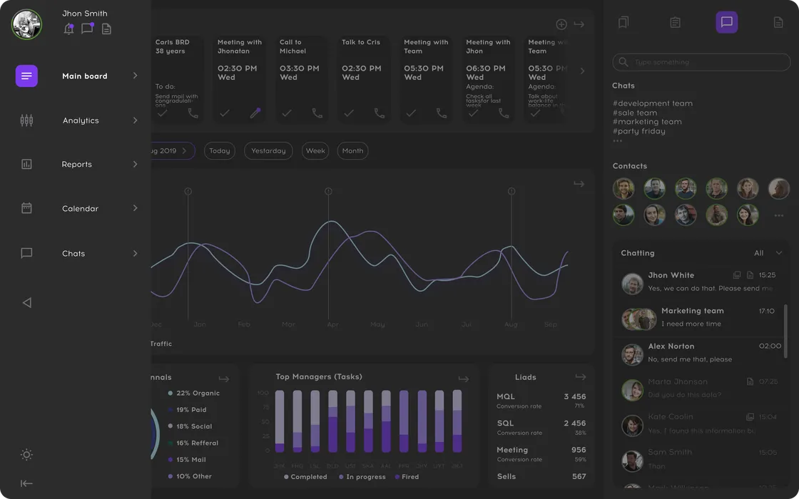 Dark Layout Design DEMO